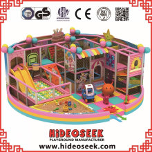 Lovely Pink Indoor Playground Equipment para el supermercado